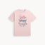 PINK PRETTY DENIM PRINT T-SHIRT FOR WOMEN