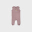PURPLE RABBIT PRINT HALF BODY ROMPER