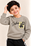 Brown Southa Jackard Fleece Fabric Sweatshirt