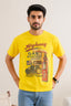 MUSTARD "HIGHWAY" PRINT T-SHIRT FOR MEN