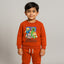 Brown Minecraft Print Fleece Fabric Suit For Winters