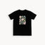BLACK FLOWERS PRINT T-SHIRT FOR WOMEN