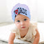 WHITE & BLUE "I LOVE DADI" PRINTED CAP UNISEX