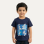 Navy Bugs Bunny Print Half Sleeves T-Shirt For Boys