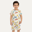 Cream Dragon With Cars Print Suit For Summers