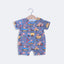 DARK GREY SAILEROAD PRINT HALF BODY ROMPER