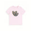 LIGHT PURPLE HEART PRINT T-SHIRT FOR WOMEN