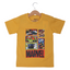 MUSTARD SUPER HEROES PRINTED HALF SLEEVES T-SHIRT