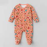 Pink Mix Things Print Romper For Winters