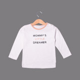 WHITE "MOMMY'S LITTLE DREAMER" PRINT SUIT FOR WINTERS