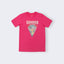BLUSH PINK SUMMER ON THE TIDES PRINT T-SHIRT FOR WOMEN