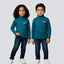TEAL BLUE PANDA PRINT HIGH NECK FULL SLEEVES FOR WINTERS