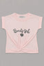 Baby Pink Beauty Girl Knot T-shirt Top For Girls