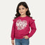 Pink Inspire Print Fleece Fabric Sweatshirt
