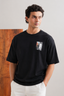 Black "New Style" Print T-Shirt For Men