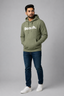 Bench Olive Green Hoodie For Mens