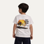 White Salt Water Heals Print Half Sleeves T-shirt For Boys