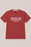 Dull Red Roger Print T-Shirt For Men