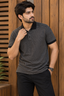 Black With White Stripes Polo