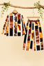 Multi Motel Print Co-Ord Linen Fabric Suit