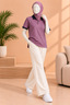 Black With Purple Stripes Polo For Unisex