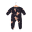 BLACK LOVE LIFE TEDDY PRINT FULL BODY FULL SLEEVES ROMPERS