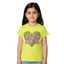 LIGHT GREEN HEART STYLE ICON PRINTED T-SHIRT FOR GIRLS