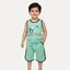 Turquoise Snoopy Sando Suit For Boys