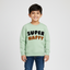 Sea Green Super Happy Fleece Fabric Sweatshirt