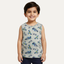 Grey Formula Car Print Sando For Summers