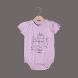PINK RABBIT CATCH ME HALF BODY HALF SLEEVES ROMPER