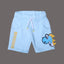 SKY BLUE DINOSAUR PRINTED SHORTS FOR SUMMERS