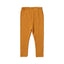 MUSTARD RIBBED FABRIC PLAIN BACK POCKET PAJAMA