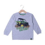 LIGHT GREY LATOR GATOR PRINTED FULL SLEEVES T-SHIRT