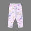WHITE DUCKS PRINTED RIBBED FABRIC PAJAMA TROUSER
