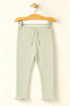 YELLOW WITH KNOT THERMAL FABRIC BOTTOM FRIL PLAIN PAJAMA TROUSER