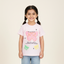 PINK EVER CHANGED BUTTERFLIES PRINTED T-SHIRT TOP FOR GIRLS