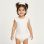 NEW WHITE FLOWERS PRINTED ROMPER FOR GIRLS