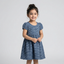 BLUE PATTERN DESIGN PRINTED FROCK FOR GIRLS