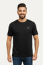 Black Plain Activewear T-shirt For Mens