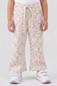 White With Pink Flowers Print Flapper For Girls