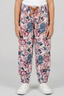 NEW WHITE WITH PINK & GREEN BIG FLOWERS PRINTED COTTON PAJAMA