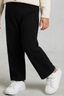 Black Plain Trouser For Girls