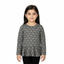 GREY WITH GOLDEN SPOTS PRINTED T-SHIRT AND TOP FOR GIRLS
