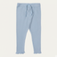 TURQOUISE BLUE WITH KNOT THERMAL FABRIC BOTTOM FRIL PLAIN PAJAMA TROUSER