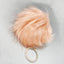 BABY PINK FUR ROUND KEY CHAIN