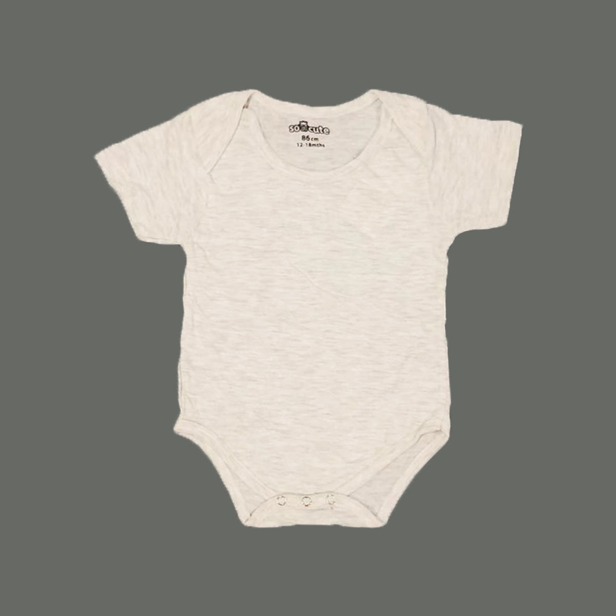 ASH WHITE BASIC PLAIN ROMPER FOR SUMMERS