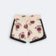 BEIGE OH HAPPY DAYS PRINT SHORTS FOR GIRLS