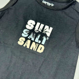 BLACK SUN SALT SAND PRINT HALF BODY ROMPER