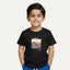Black Sun Rise Print Half Sleeves T-Shirt For Boys
